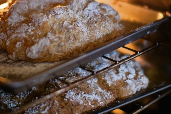 Traditional Irish soda bread with a hint of curry