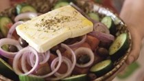 Traditional Kalamata salad (Horiatiki salata)