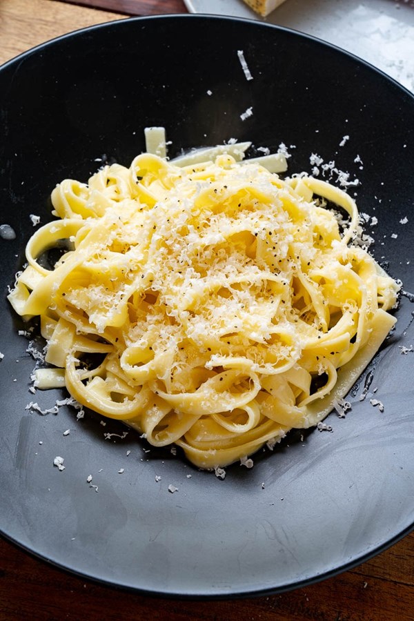 Traditional pasta alla Alfredo