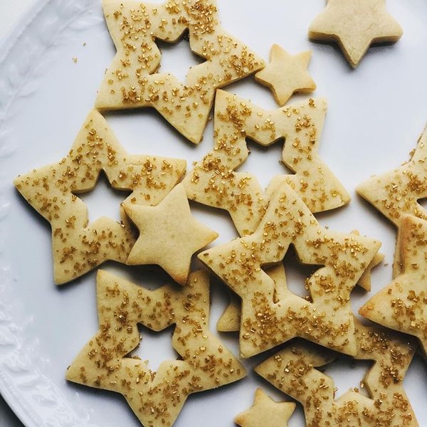 Traditional rolled Christmas sugar cookies