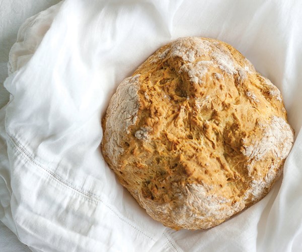 Traditional white soda bread