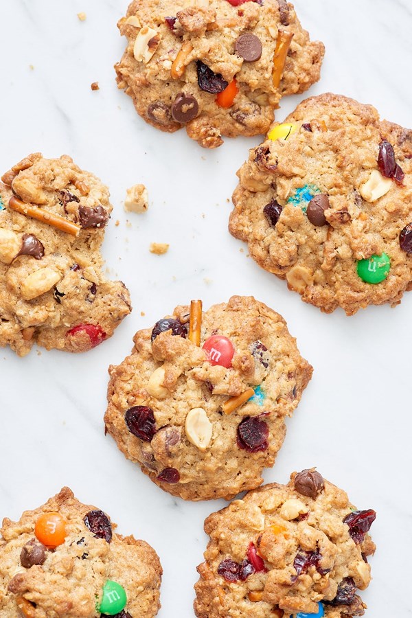 Trail mix cookies