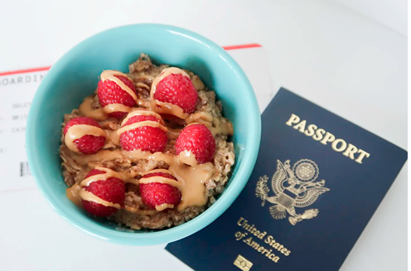 Travel-style protein oats