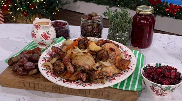 Traybake Christmas dinner