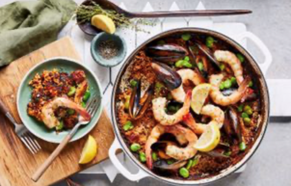 Traybake paella