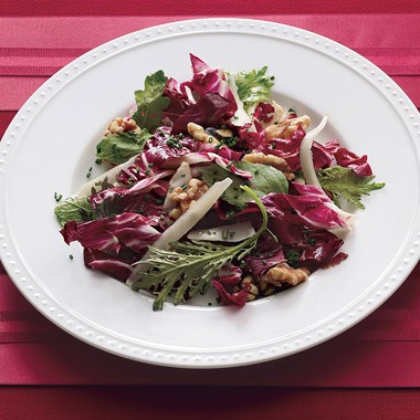 Treviso, walnut, and Gruyère salad