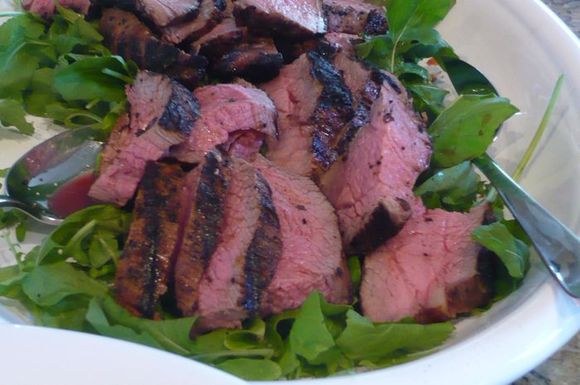 Tri tip with coffee-fennel crust