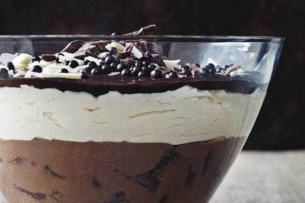 Trifle of four chocolates