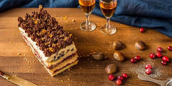 Trifle terrine cake