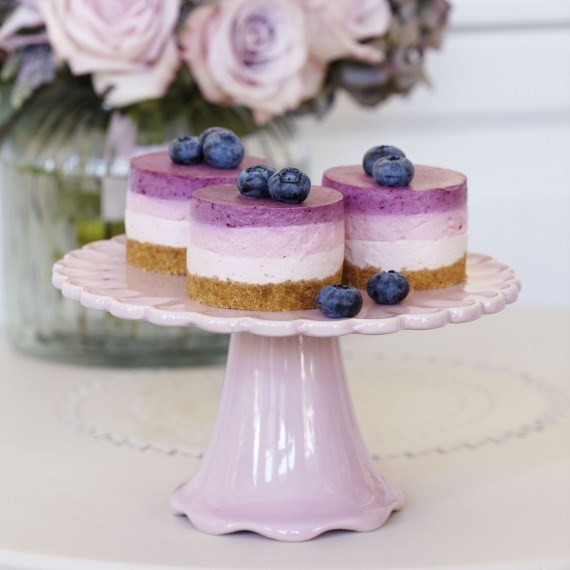 Triple berry cheesecakes