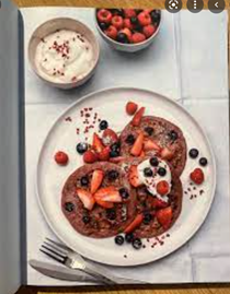 Triple berry hotcakes