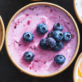 Triple berry no-churn ice cream