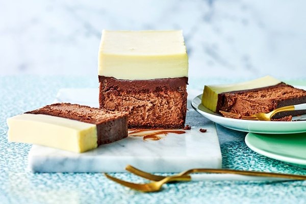 Triple choc cheesecake