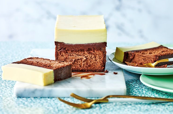 Triple choc cheesecake