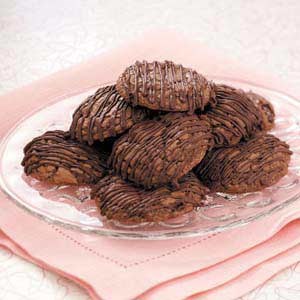Triple-chocolate brownie cookies