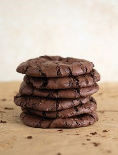 Triple chocolate brownie cookies