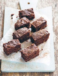 Triple chocolate brownies