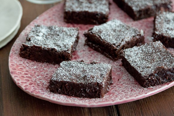 Triple chocolate brownies