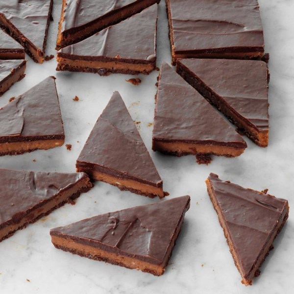 Triple-chocolate cheesecake bars