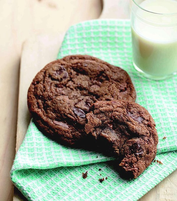 Triple chocolate chip cookies