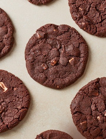 Triple chocolate chip cookies