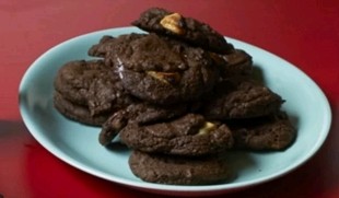 Triple-chocolate cookies