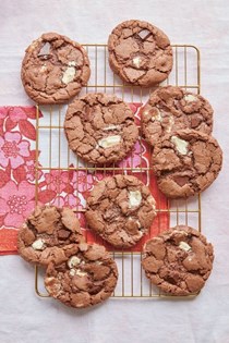 Triple chocolate cookies