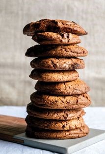 Triple chocolate cookies