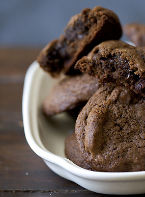 Triple chocolate espresso bean cookie