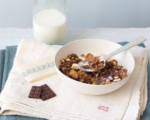 Triple chocolate gluten-free granola