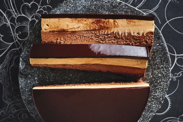 Triple-chocolate mousse cake [Rhiann Mead]