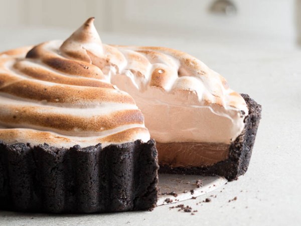 Triple chocolate pie