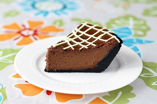 Triple chocolate pumpkin pie