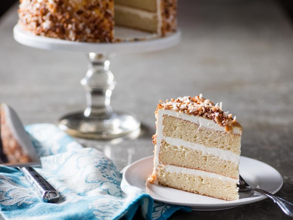 Triple coconut cake