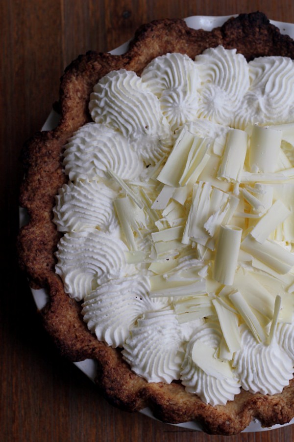 Triple coconut cream pie