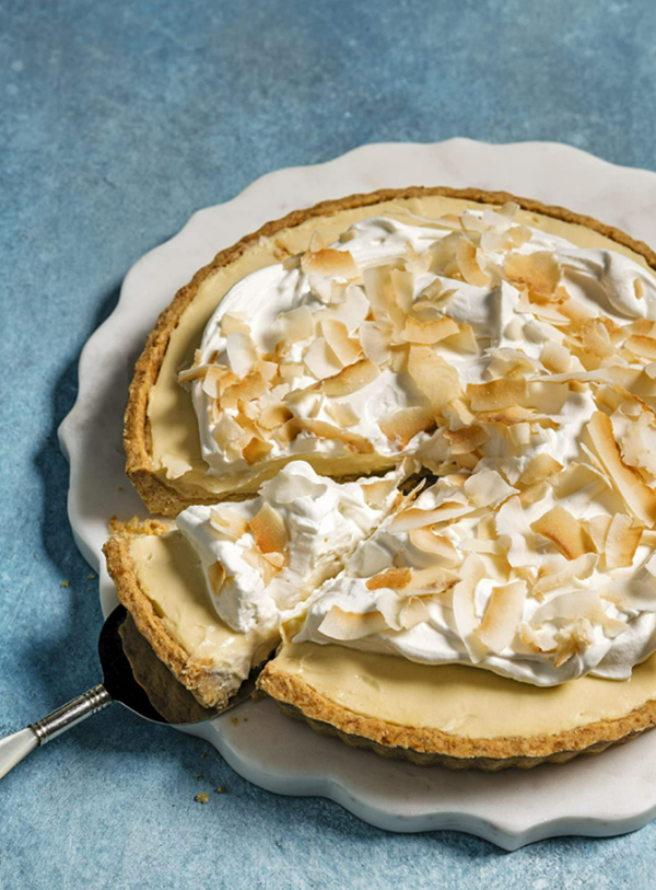 Triple-coconut cream pie