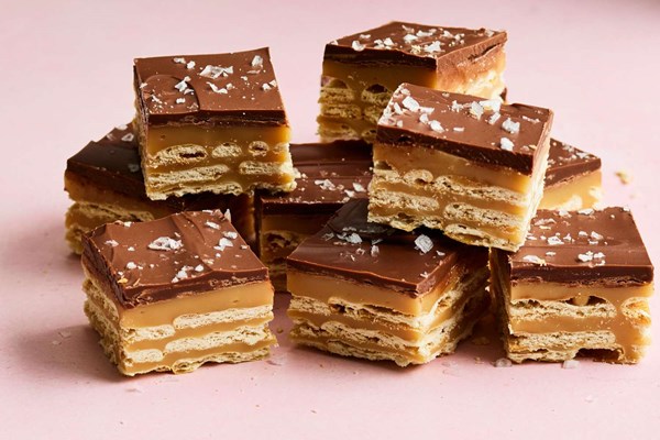 Triple-decker saltine toffee bars