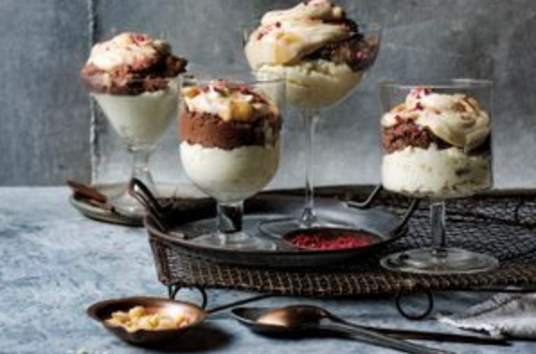 Triple-fudge puddings