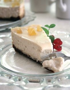 Triple ginger cheesecake