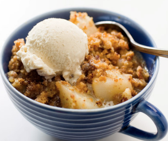 Triple-ginger pear crisp