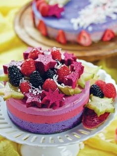 Triple layer cheesecake