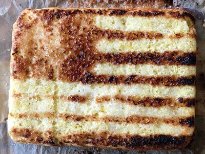 Triple lemon flourless sheet cake chez Huang
