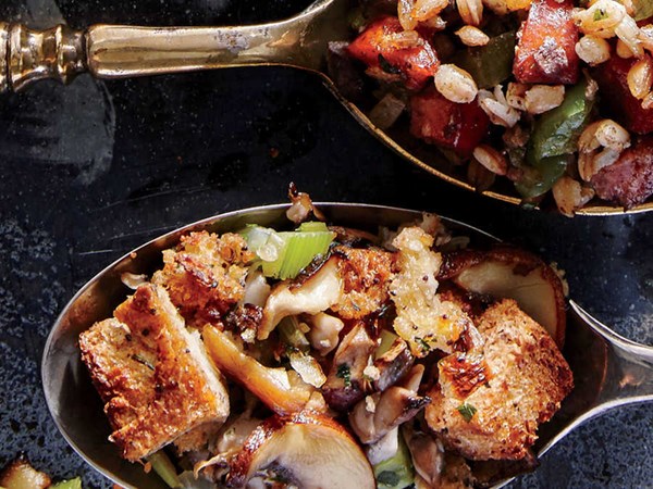 Triple-mushroom stuffing