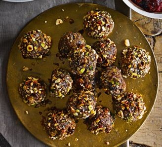 Triple nut & apple stuffing balls