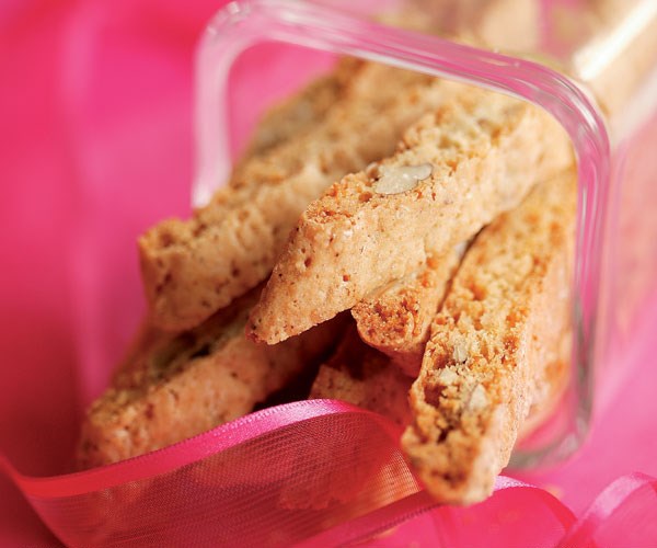 Triple-orange pecan biscotti