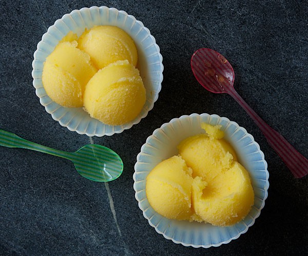 Triple orange sorbet