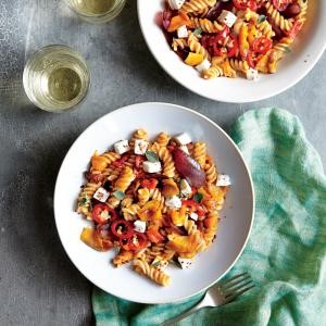 Triple-pepper pasta salad