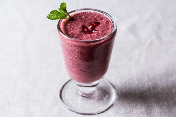 Triple pomegranate smoothie