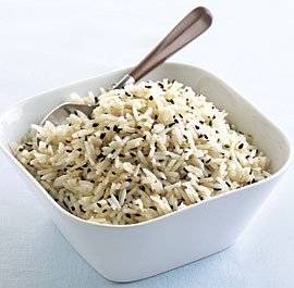 Triple-sesame jasmine rice