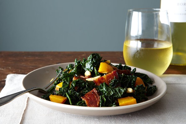 Triple surprise kale salad